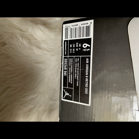 Preowned Jordan 8 Playoffs size 6.5 - Picture 5 of 5